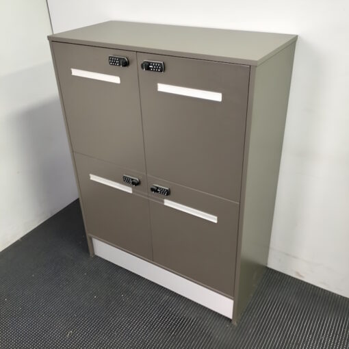 4 Doors Timber Locker Cabinet with Digital Lock - 29 available - Image 2