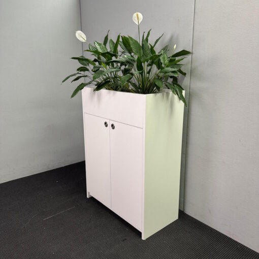 Stationery Cupboard with Planter Box - 900W x 450D x 1200H - 8 available - Image 2