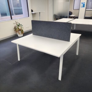 2 Person Desk with Partition 1500 x 1550 - 1 available