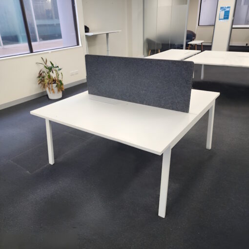 2 Person Desk with Partition 1500 x 1550 - 1 available