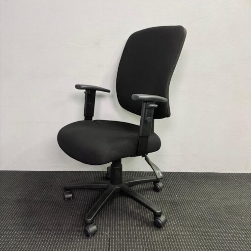 Black Office Chair with Armrests - 27 available - Image 2