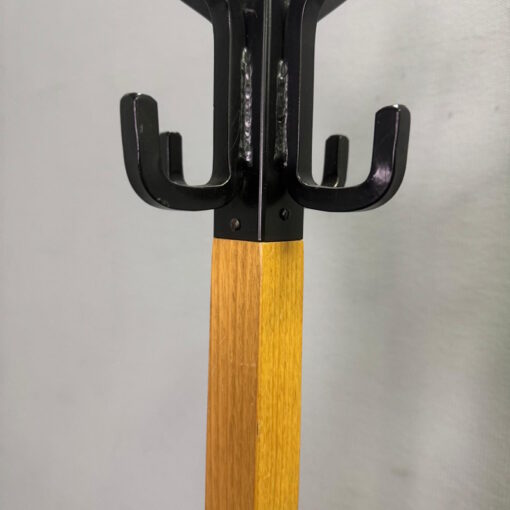 Vintage Industrial Solid Wood Hat and Coat Stand - 1 available - Image 3
