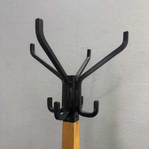 Vintage Industrial Solid Wood Hat and Coat Stand - 1 available - Image 2