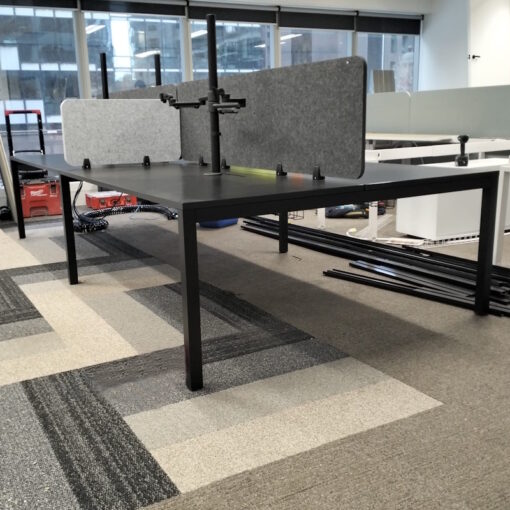 4 Person Desk with Partitions - 3600 x 1600 - 1 available - Image 2