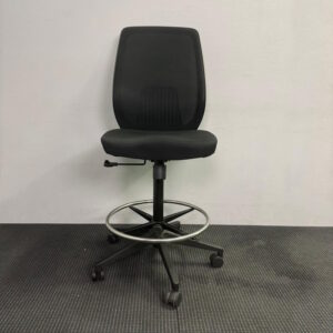 Ergonomic Drafting Sit Stand Chair Black - 58 available