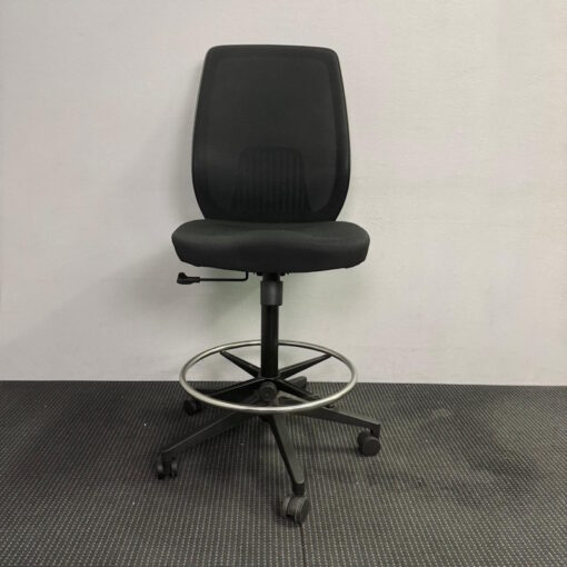 Ergonomic Drafting Sit Stand Chair Black - 58 available
