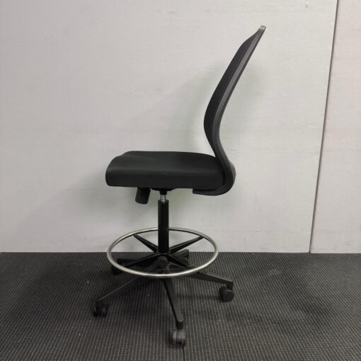 Ergonomic Drafting Sit Stand Chair Black - 58 available - Image 3