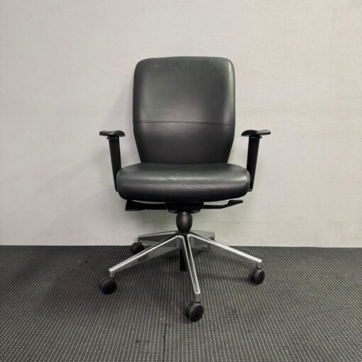 Leather Black Office Chair STEM - 10 available