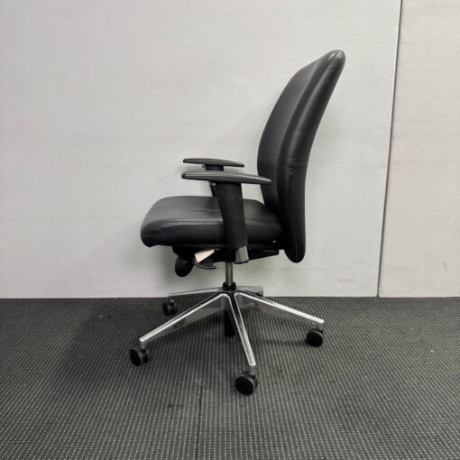 Leather Black Office Chair STEM - 10 available - Image 3