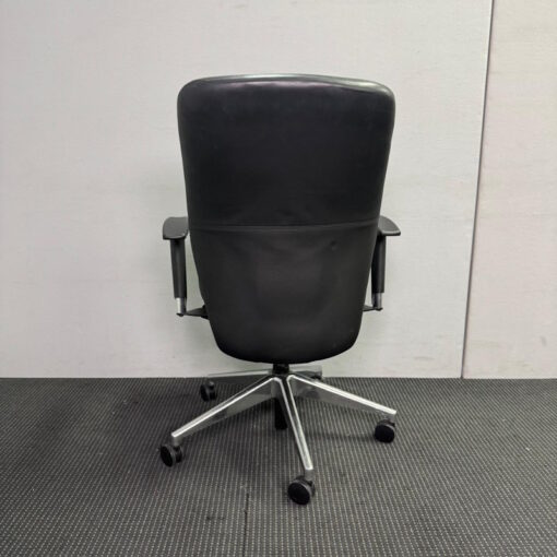 Leather Black Office Chair STEM - 10 available - Image 4