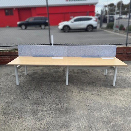 4 Person Desk with Partitions - 2800 x 1630 - 1 available - Image 2