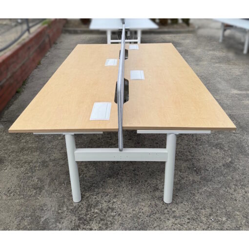 4 Person Desk with Partitions - 2800 x 1630 - 1 available - Image 3