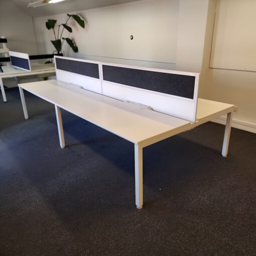 4 Person Desk with Partitions - 3600 x 1700 - 1 available - Image 2