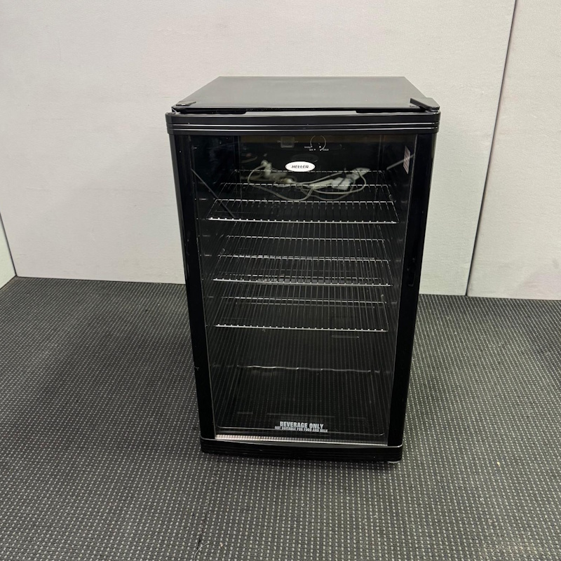 Heller Black 115L Beverage Bar Fridge Glass - SOLD - Image 2