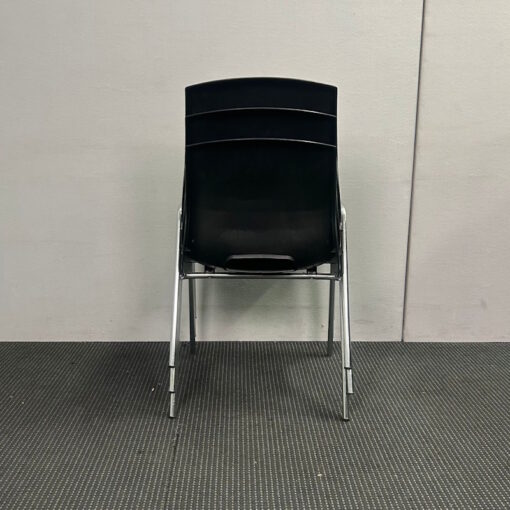 Stackable Black Polypropylene Chair - 4 available - Image 4
