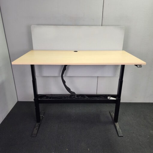 Electric Height Adjustable Desk with Partition 1600 x 800 - 2 available - Image 2