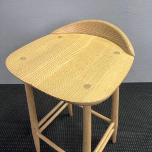 Ercol Bar Stool with Backrest - 13 available - Image 4