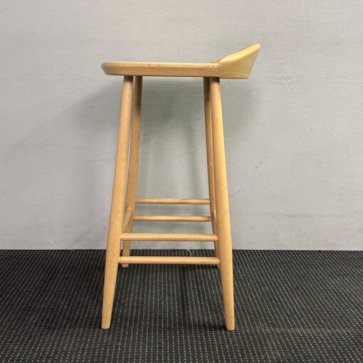 Ercol Bar Stool with Backrest - 13 available - Image 5