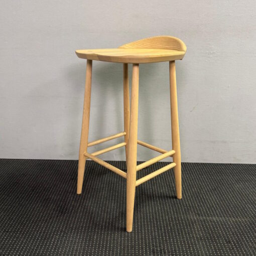 Ercol Bar Stool with Backrest - 13 available - Image 2