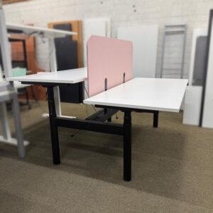 2-Person Back to Back Electric Height Adjustable Desk - 17 available