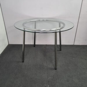 Glass Top Round Table 1050mm in Diameter - 1 available