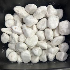20kg White Natural Pebbles - 18 available