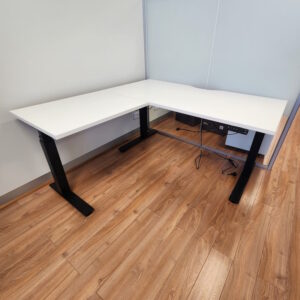 Electric Height Adjustable Desk & Return 1500 x 1500 - 4 available