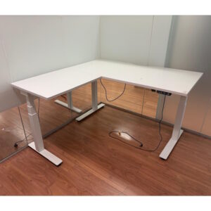 Electric Height Adjustable Desk & Return 1500 x 1500 - 4 available