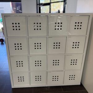 4 x 4 Cube Shelving Storage Unit with Storage Boxes - 1 available