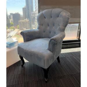 Kare Design Blue Suede Armchair - 2 available