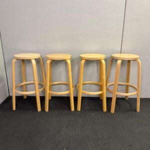 Bar stool 64 by Alvar Aalto for Artek - 6 available