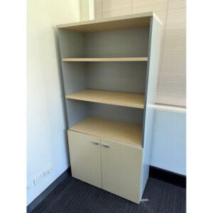 Bookcase with Cupboard - 900W x 450D x 1800H - 1 available