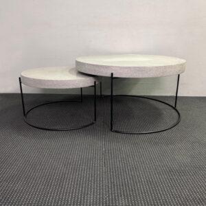 Pair of Round Coffee Table - 1 set available