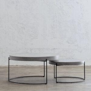 Pair of Round Coffee Table - 1 set available