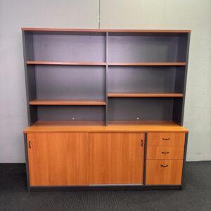 Credenza with Hutch - 1800W x 1800H x 450D - 1 available