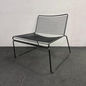 Black Stackable Outdoor Metal Wire Lounge Chair - 4 available