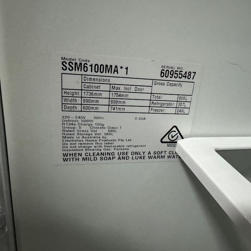 Simpson Side By Side Fridge Freezer SSM6100MA - 1 available - Image 6