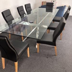 Glass Top Meeting Table - 3000 x 1200 - 1 available