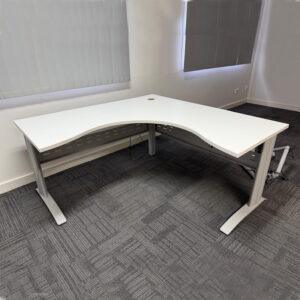 Electric Height Adjustable Corner Desk 1500 x 1500 - 1 available