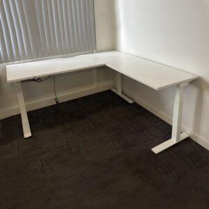 Electric Height Adjustable Desk & Return 1800 x 1800 - 4 available