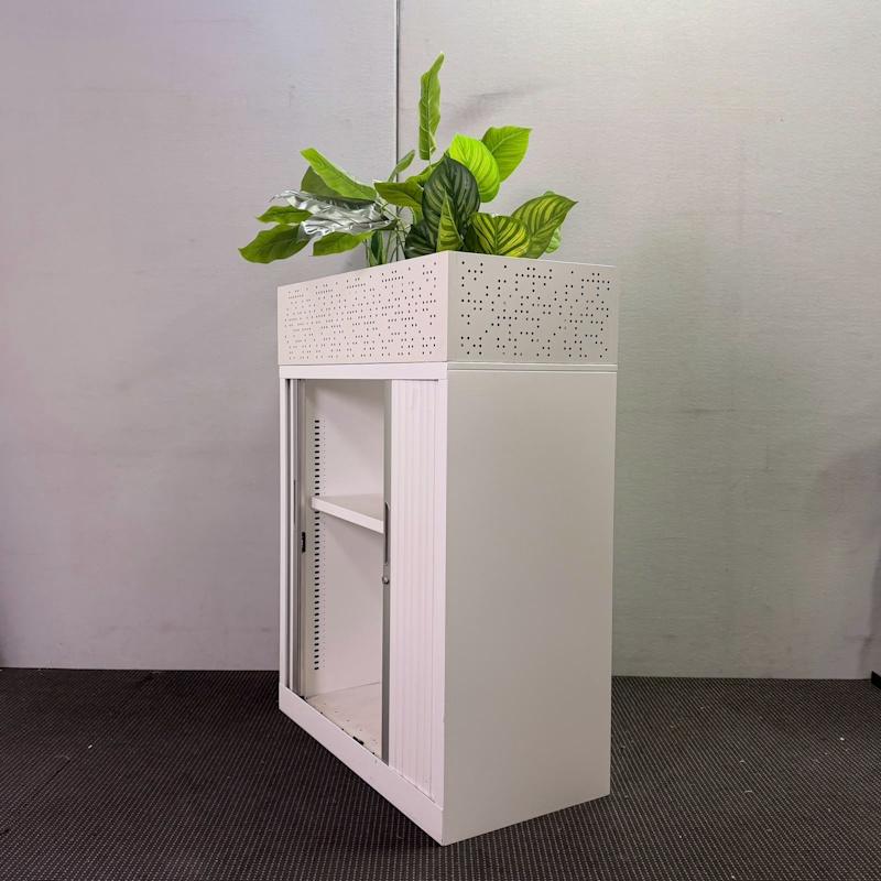 Tambour Door Cabinet with Planter Box - 900W x 1220H x 460D - 2 available - Image 3