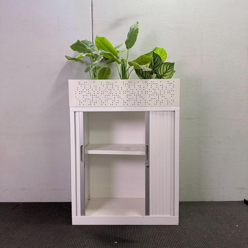 Tambour Door Cabinet with Planter Box - 900W x 1220H x 460D - 2 available - Image 2
