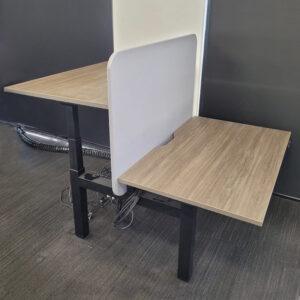 2-Person Back to Back Electric Height Adjustable Desk - 2 available