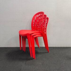 Plastic Stackable Chairs Red - 47 available