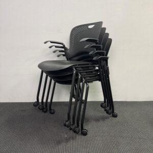 Herman Miller Caper Stack Chair With Armrests - 12 available